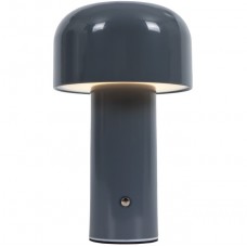 Επαναφορτιζόμενο Πορτατίφ LED 3W Θερμό Φως Dimmable Μεταλλικό Γκρι 3036